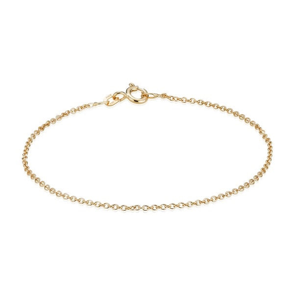 BNH Anker rund armbånd i 14 karat guld 18,5–21 cm